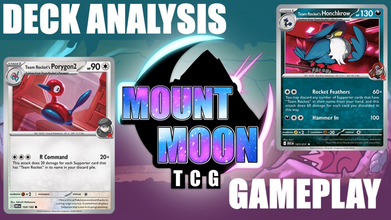Team Rocket's Honchkrow - DECK ANALYSIS AND TCG LIVE GAMEPLAY