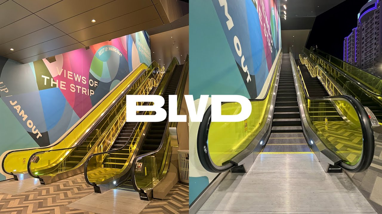 Brand New OTIS Double-File Rear Escalators - The BLVD - Las Vegas, NV