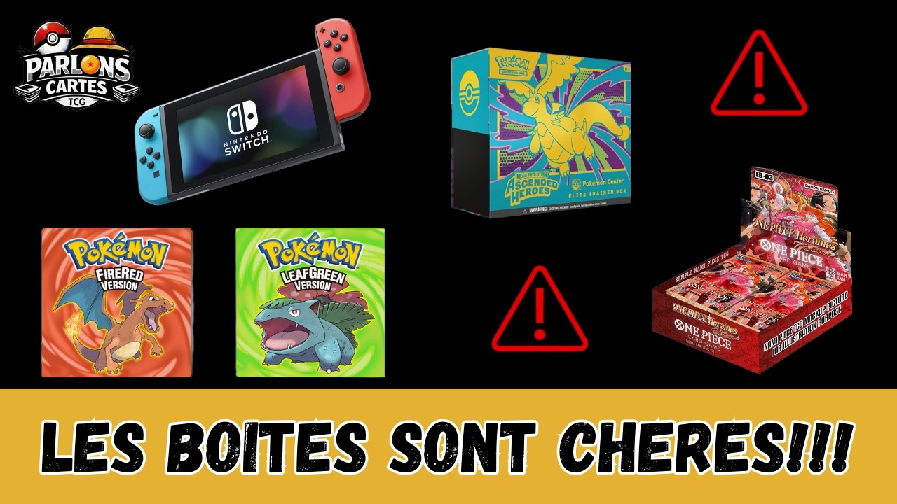Des boîtes Pokémon & One Piece plus chères que mon loyer