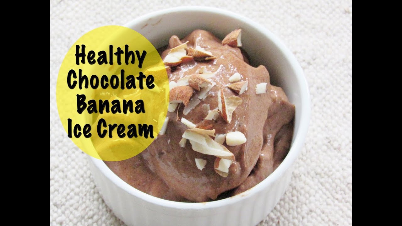 Chocolate Banana Ice Cream - No Sugar-Milk-Cream - Fully Raw Vegan & Healthy Nice Cream | Nisa Homey