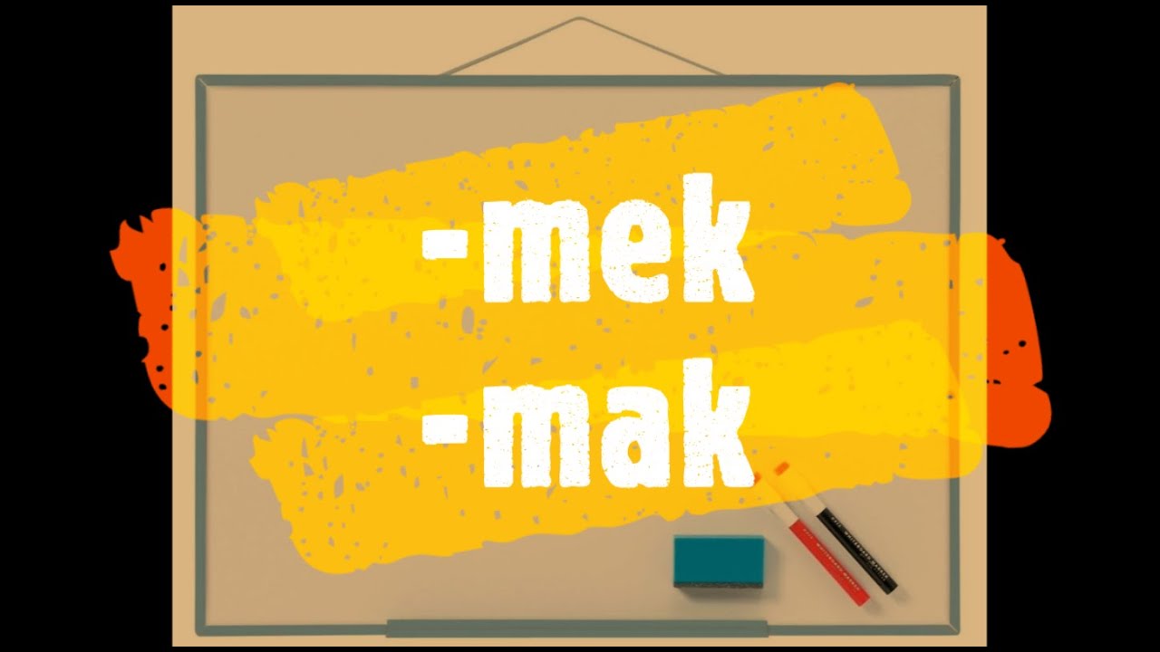 Learn Turkish Lesson 68 - -mek, -mak