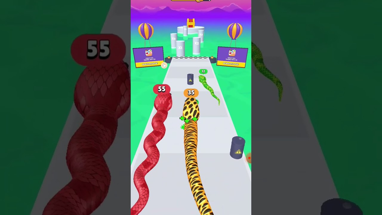 Snake Run 3D 😅 Mini Snake Full Run 