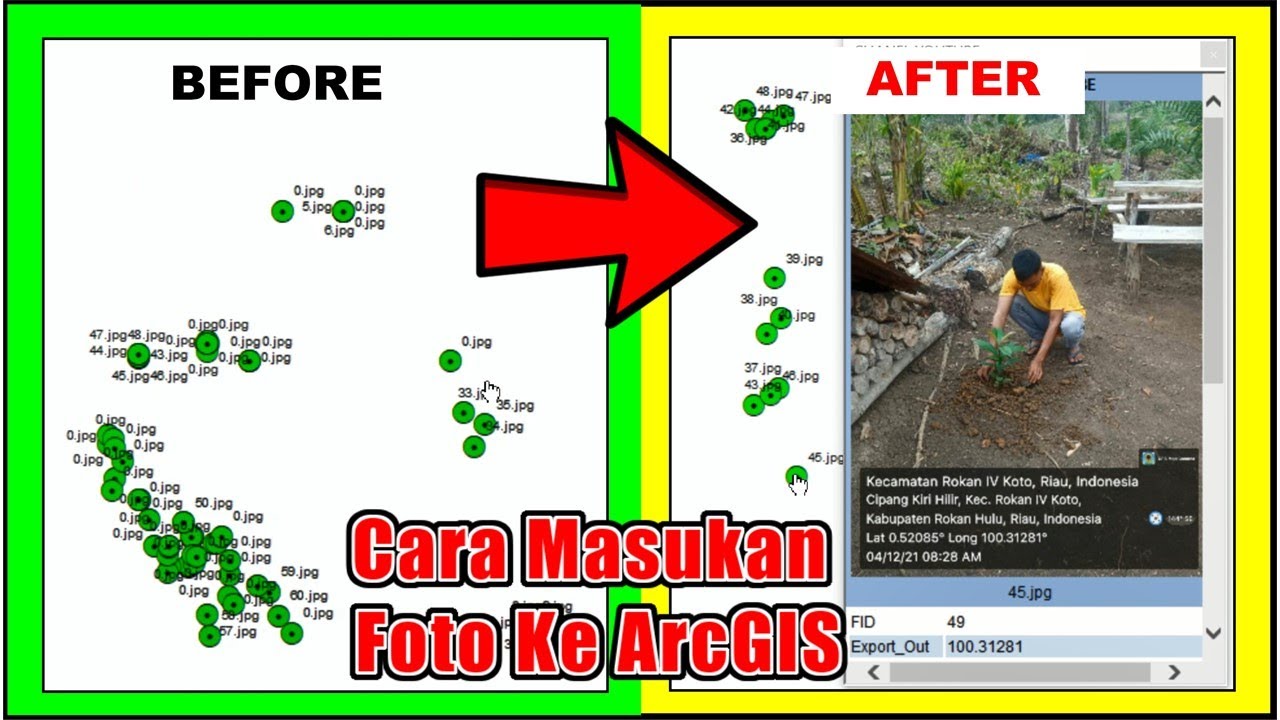 Cara Mudah Geotagging Foto atau Menampilkan Foto atau Gambar di Arcgis - Cara 1