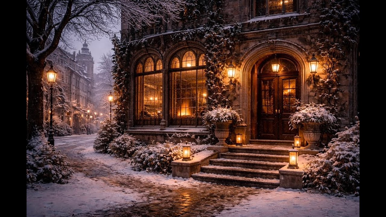 Victorian house in the snow - Quiet hours