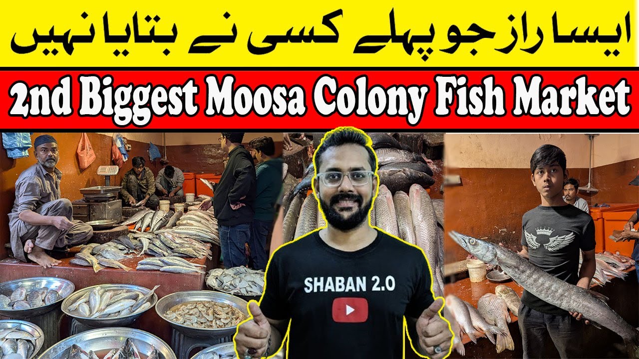 Moosa Colony Fish Market 2025 | Biggest Wholesale Fish Market in Karachi | @Shaban2.O.