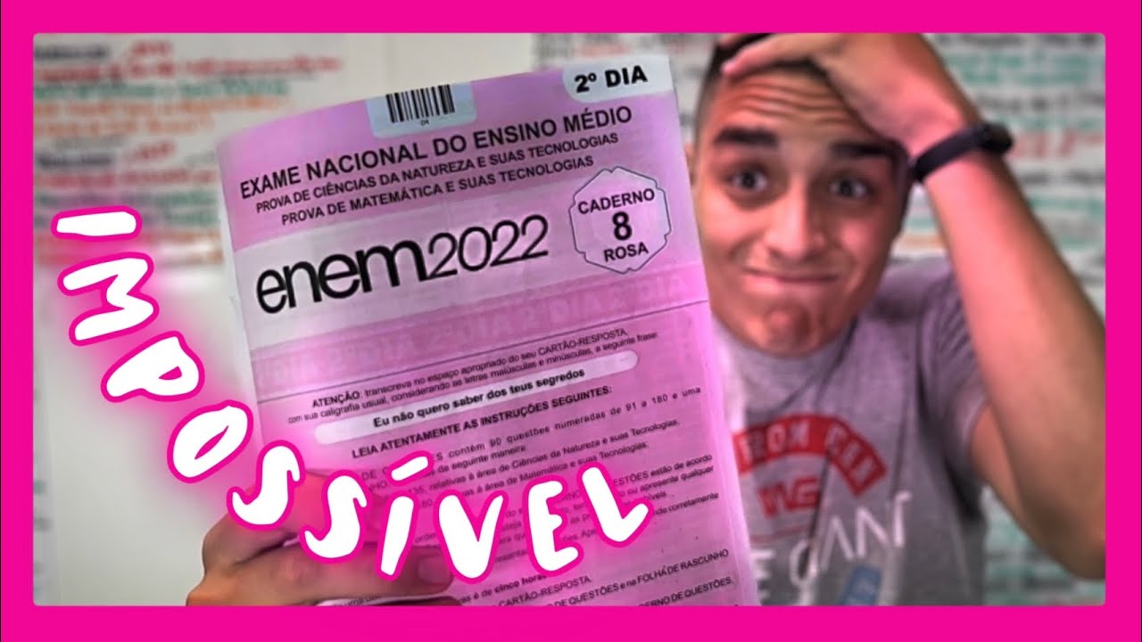 SEGUNDO DIA ENEM 2022! - O que achei da prova do Exame Nacional do Ensino Médio - Nicolas Lazaroto
