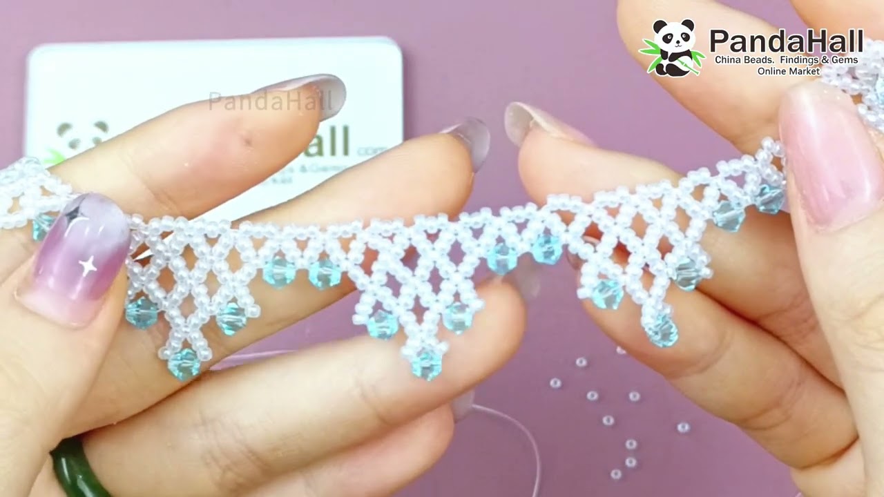 🌸 DIY Perlenkette aus Saat- & Glasperlen | Handgemachter Schmuck【Pandahall DIY Tutorial】