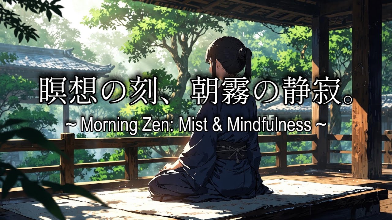 朝の瞑想BGM｜朝霧に包まれて心を整える。一日の始まりを清める禅の音と鳥の声 - Morning Zen Meditation & Clear Mind【Birds Chirping ASMR】