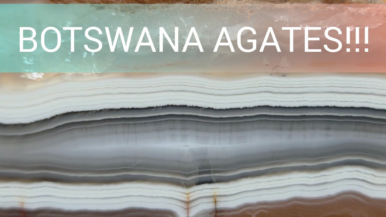 Cutting Beautiful Botswana Agates With Parallax Banding!