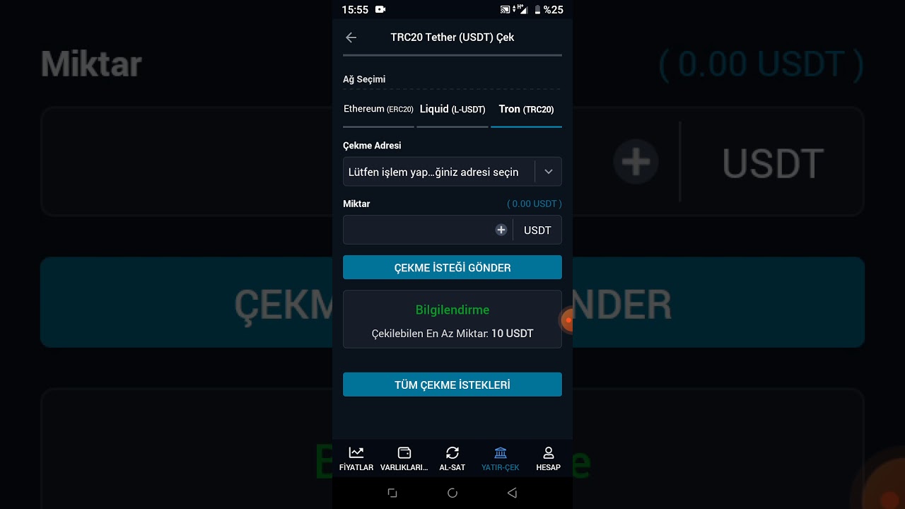 BTC T&Uuml;RK'den BİNANCE USDT Ve COİN TRANSFERİ NASIL YAPILIR..