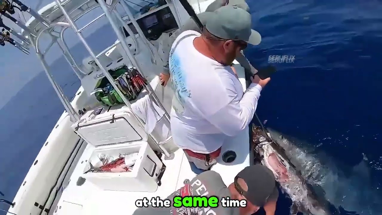 Brutal Shark Attack: Real Footage of a Shark Devouring a Swordfish Caught on Camera