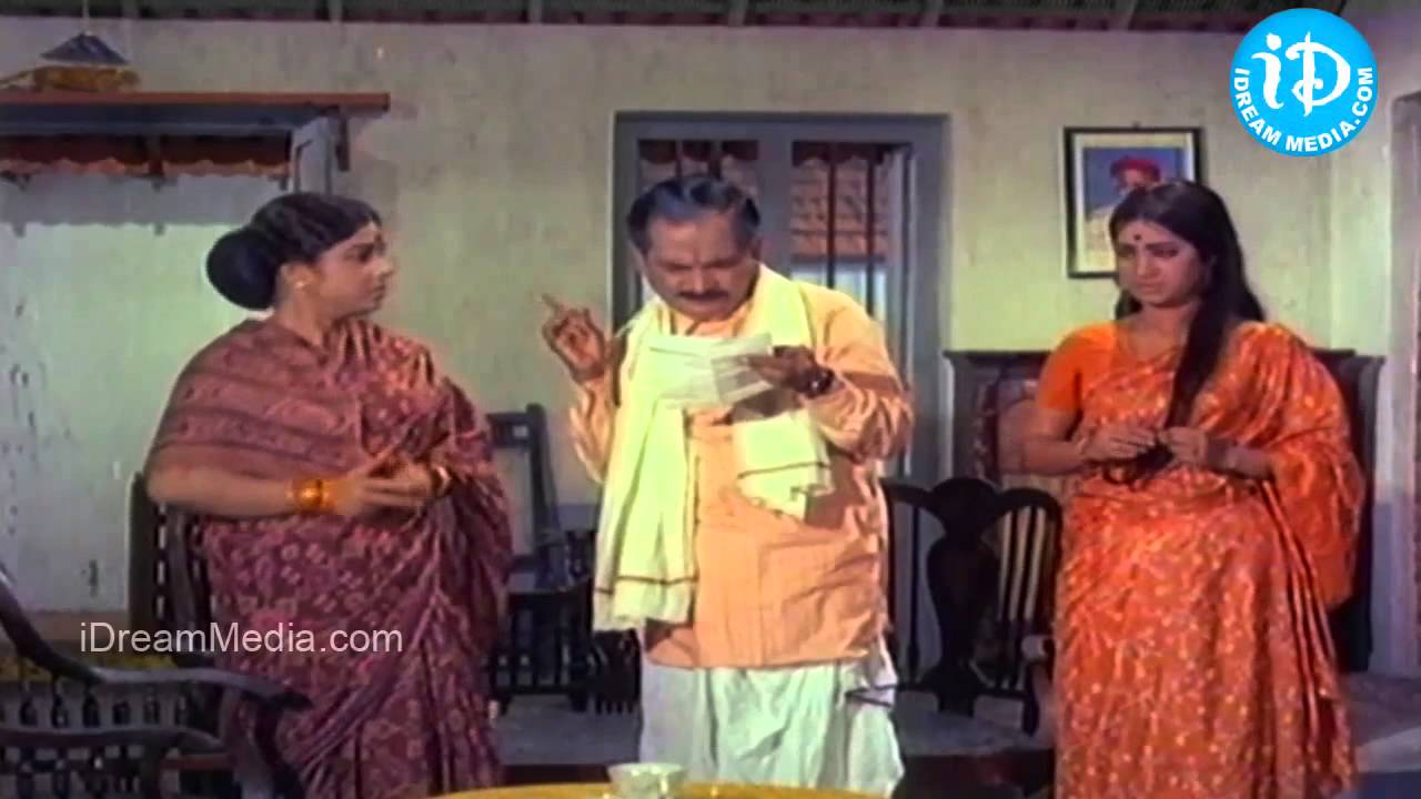 Vichitra Bandham - Rajababu, Ramaprabha, Allu Ramalingaih Comedy Scene