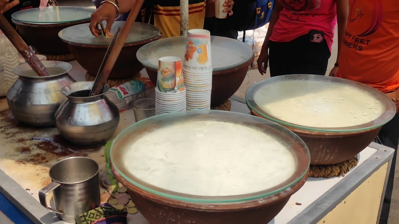 HUGE LASSI MAKING | Famous Dahi Lassi of Kolkata - Indian Street Food