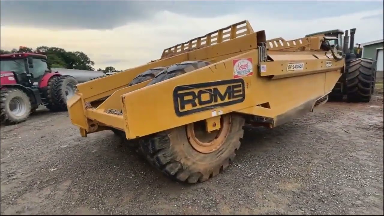 ROME RP-2412HDE PULL-TYPE PAN PULL SCRAPER  For Sale