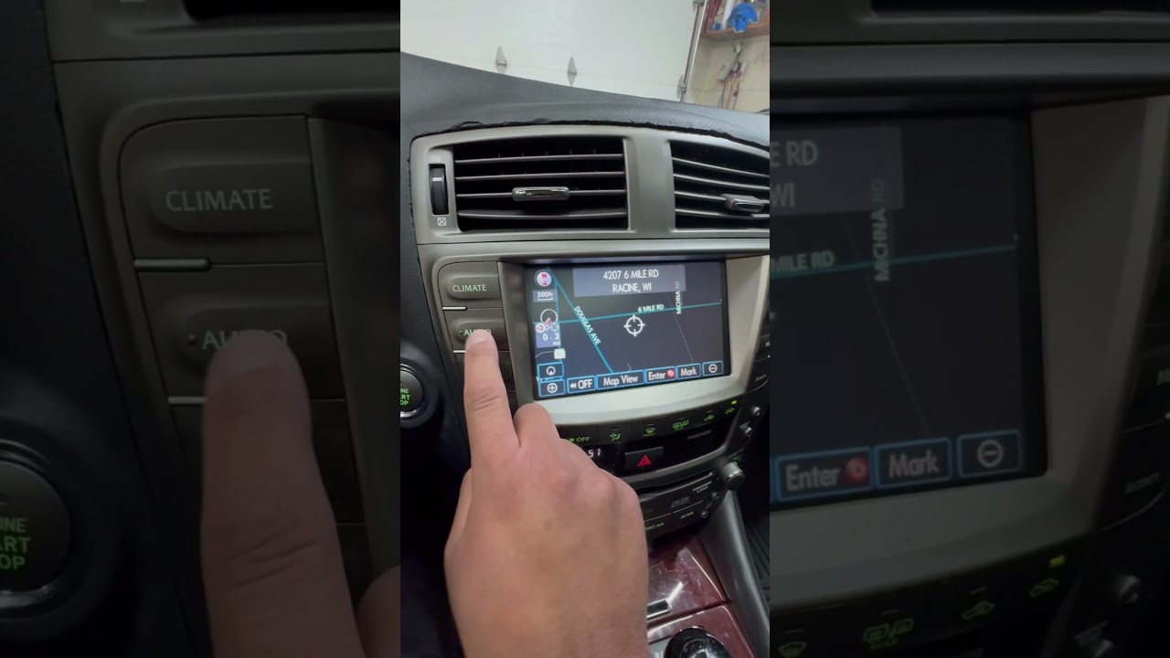 Lexus IS250 IS350 Navigation Screen Repair Digitizer LCD Touchscreen Black Stereo