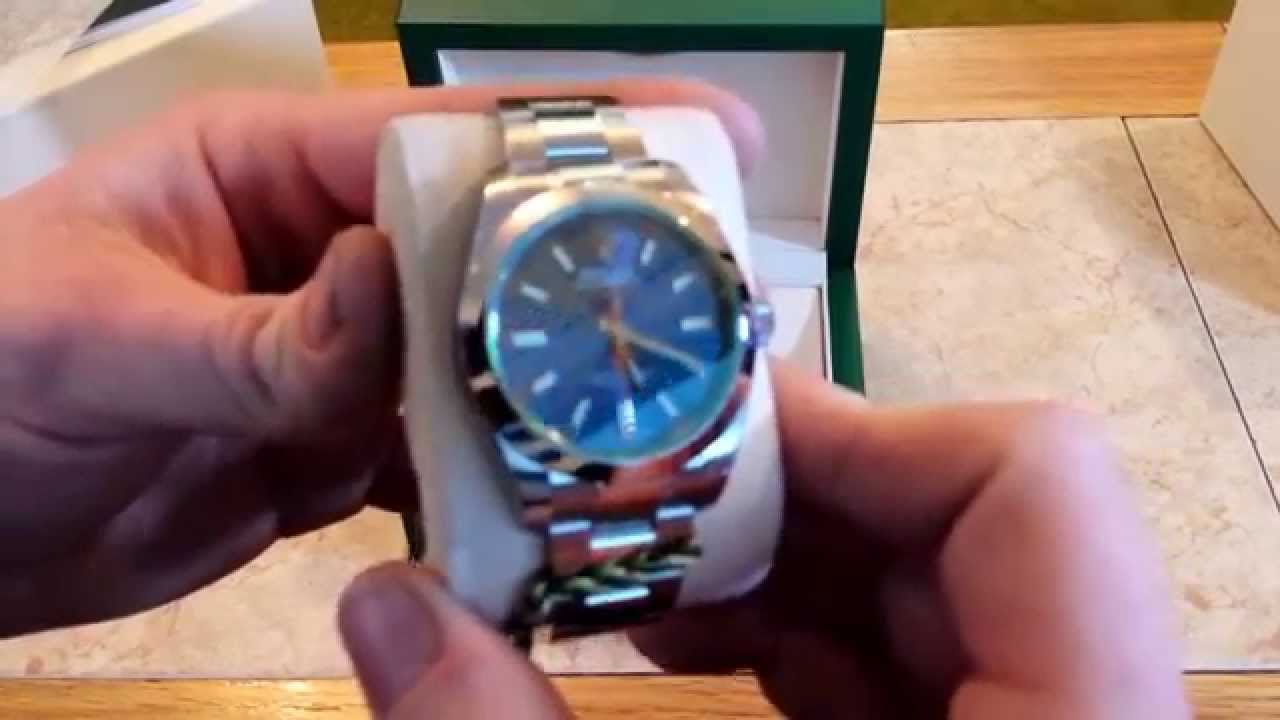 Rolex Z Blue Milgauss Un-boxing and Review