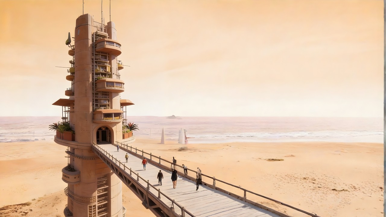 Exploring a Desert City from Another World | Calm Ambient Music