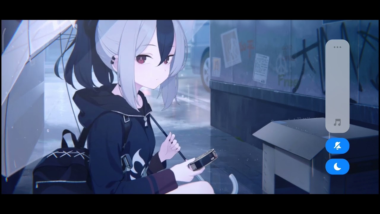 Kayoko's recollection lobby with song #blue archive
