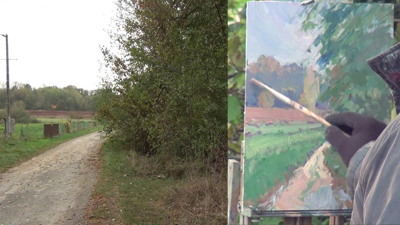 José SALVAGGIO plein air painting 58 Blows, the wind blows