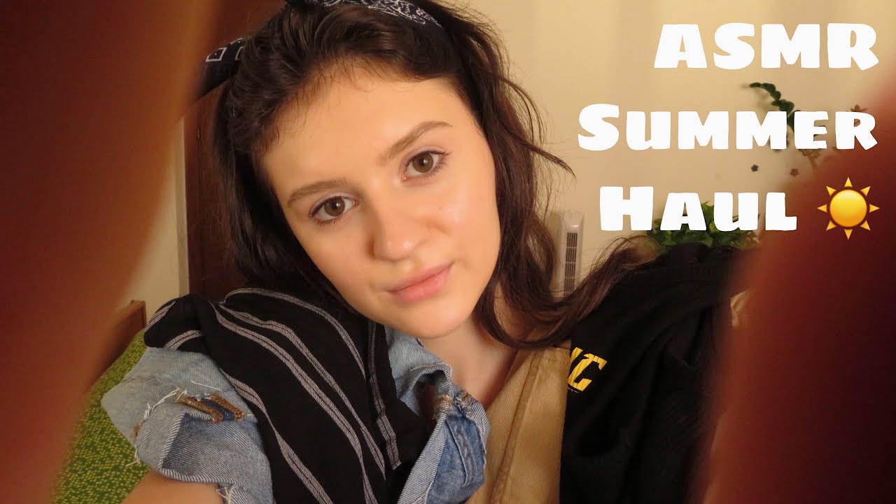 АСМР Покупки к Лету ☀ Шёпот и Звуки Ткани || ASMR Summer Haul & Russian Whisper 🇷🇺