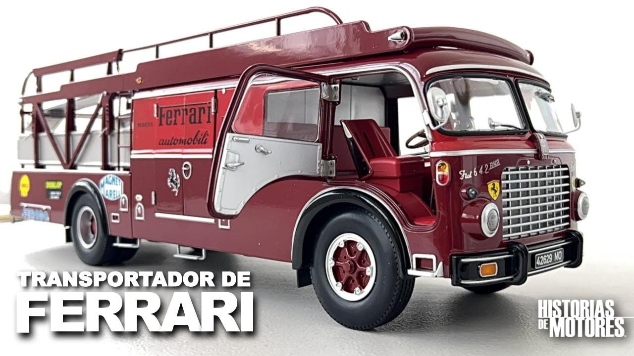 👍 ESCUDERIA FERRARI EN ESCALA 1:18 | TRANSPORTADOR FIAT DE 1957 DE COLECCIÓN