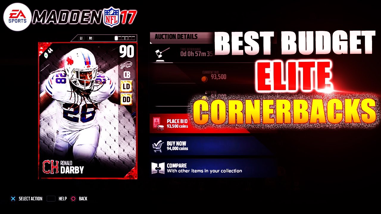Madden 17 ultimate team tips |The Best Elite Budget Cornerbacks |