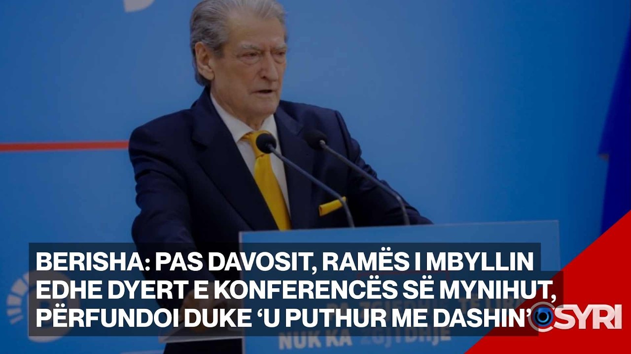 Kreu i PD, Sali Berisha konferencë me gazetarët