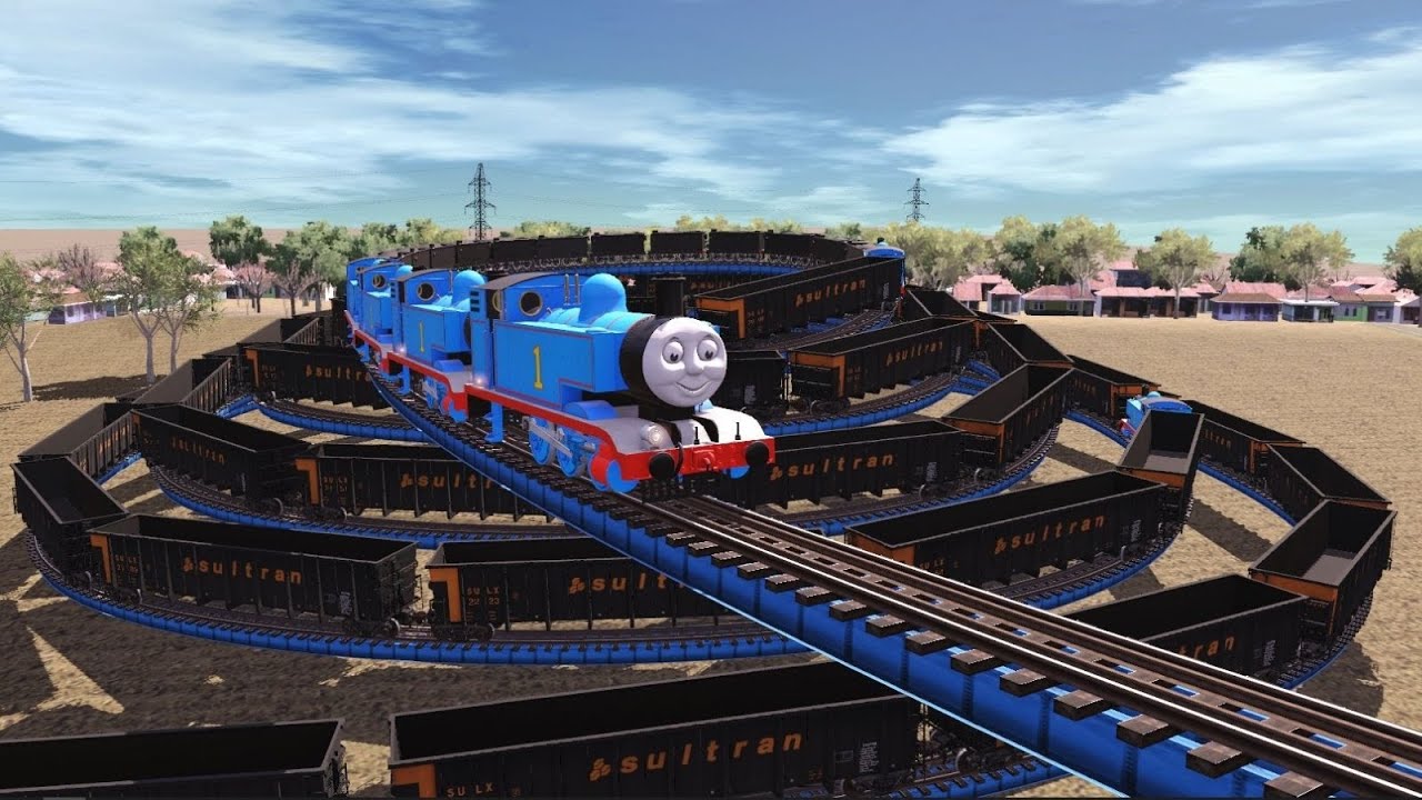 Kereta Thomas Berputar Di Rel Obat Nyamuk 2 | Thomas's Train Turns On The Mosquito Repellent