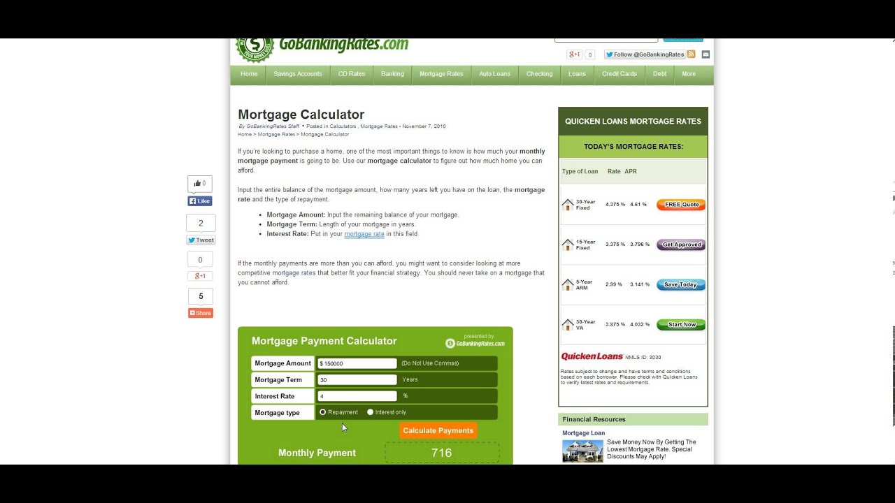 How to Calculate Mortgage Loan Monthly Payment?