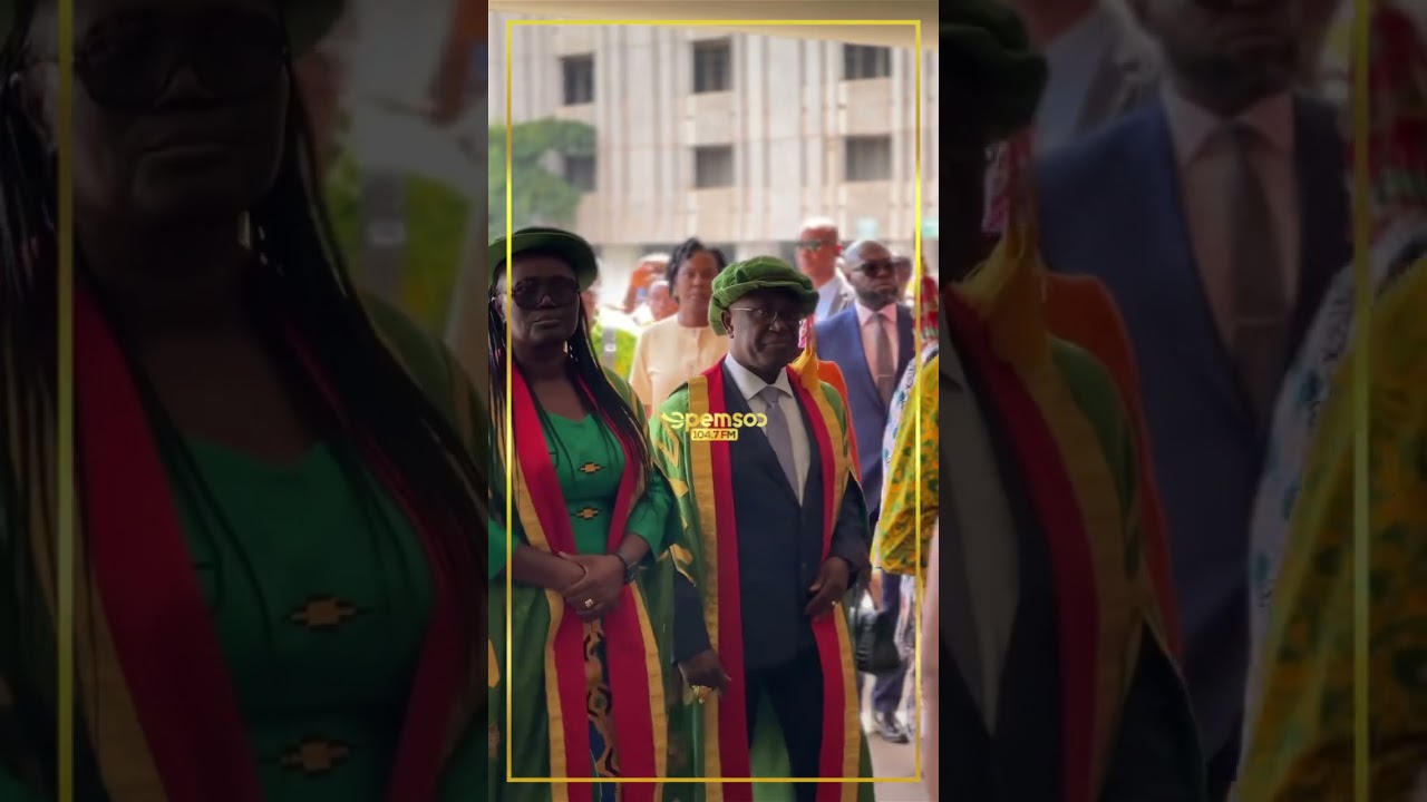 Asantehene arrives for 58th KNUST Congregation#opemsuoradio