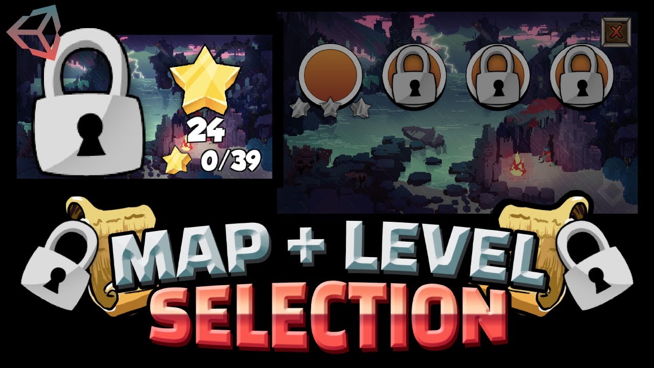 How to create Map & Level Selection in Unity [2/2]