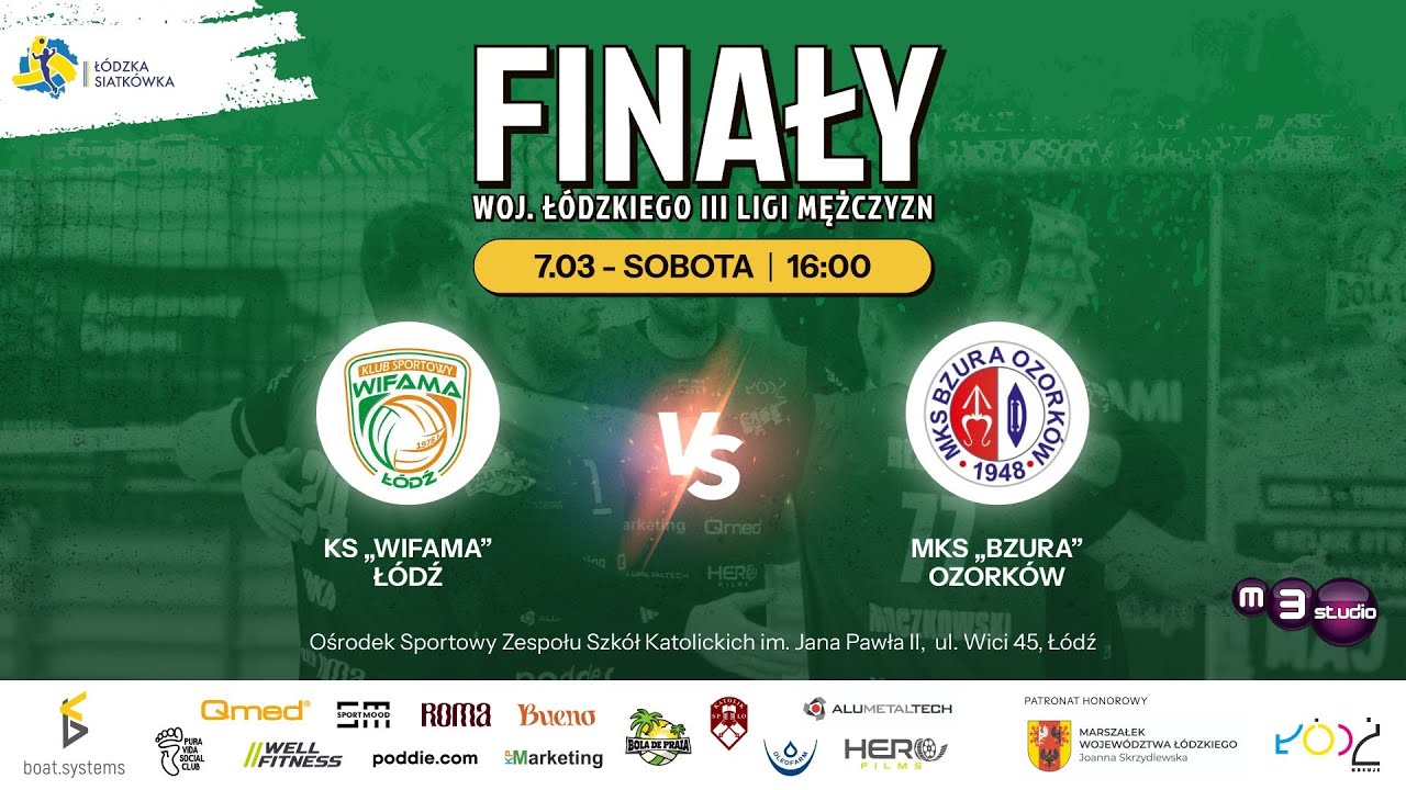 KS Wifama Ł&oacute;dź - MKS Bzura Ozork&oacute;w | Finał Wojew&oacute;dztwa Ł&oacute;dzkiego III Liga Mężczyzn | NR3