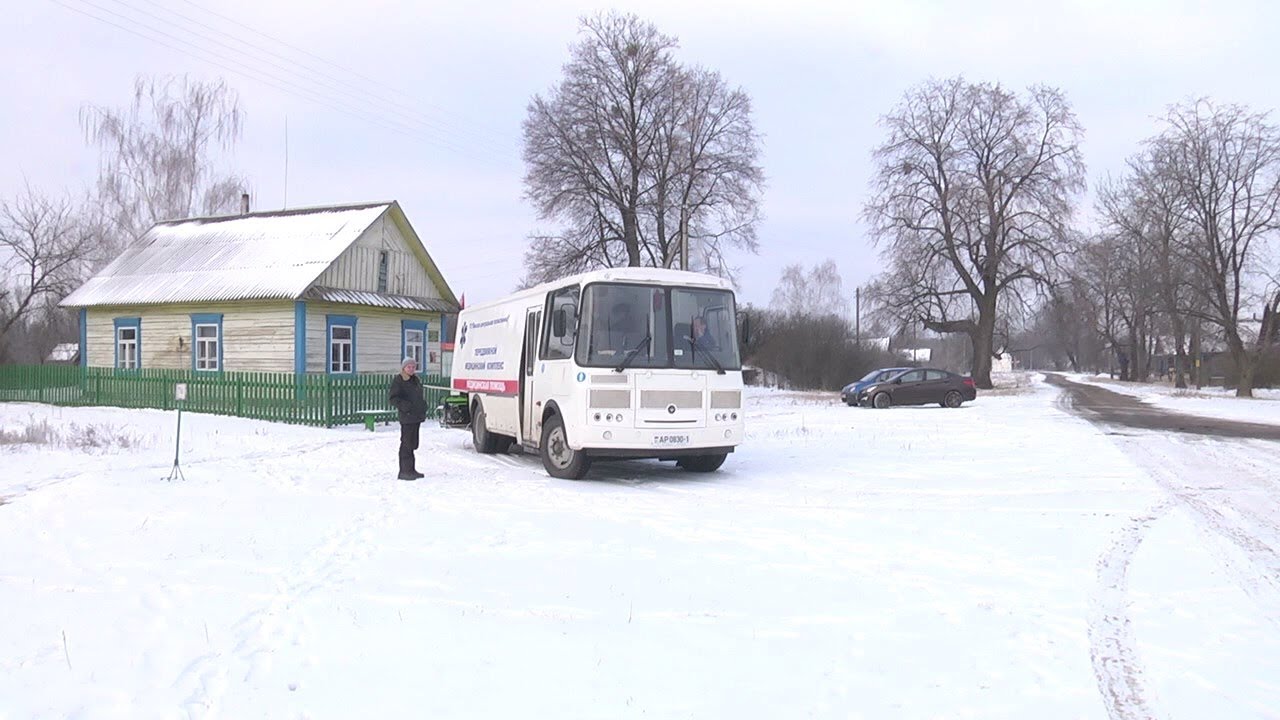 Передвижной медицинский комплекс начал работать в Пинском районе