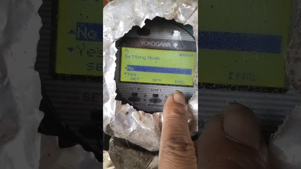 yokogawa magnetic  flow meter  span settings setup