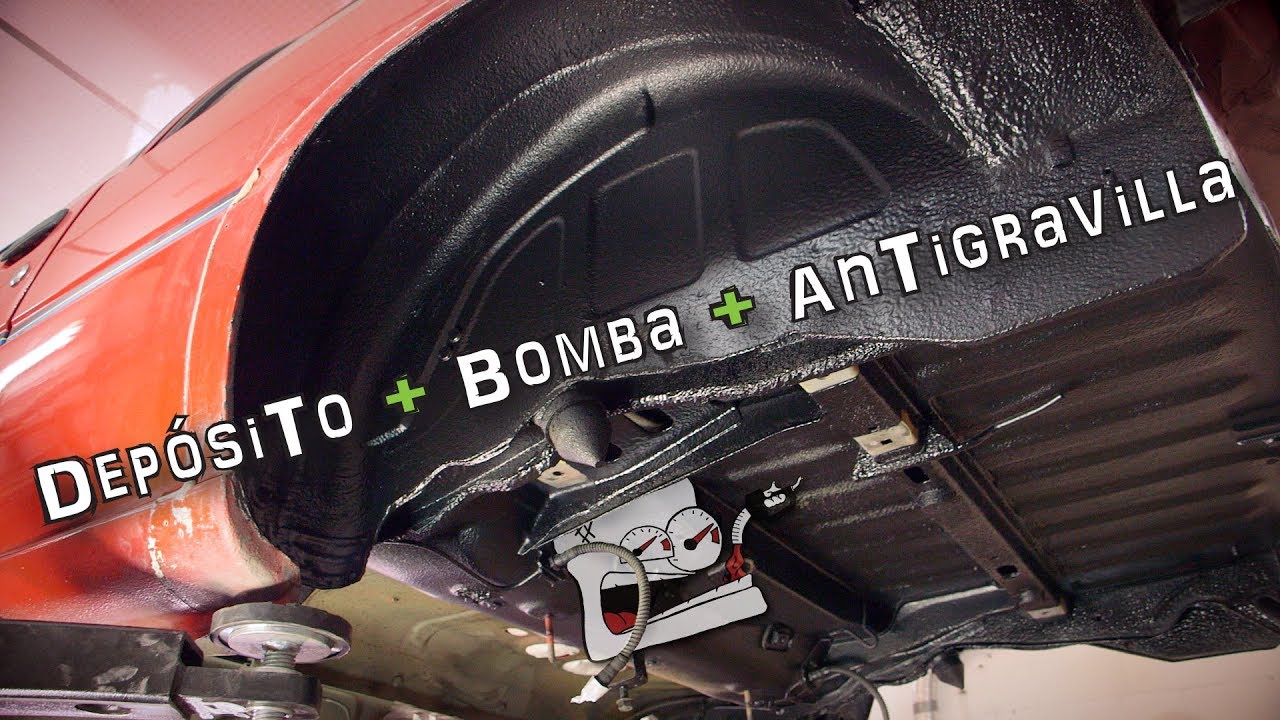 DEPOSITO y BOMBA de combustible + ANTIGRAVILLA 3M - 🔧 SWAP #Peugeot205RFS - 17