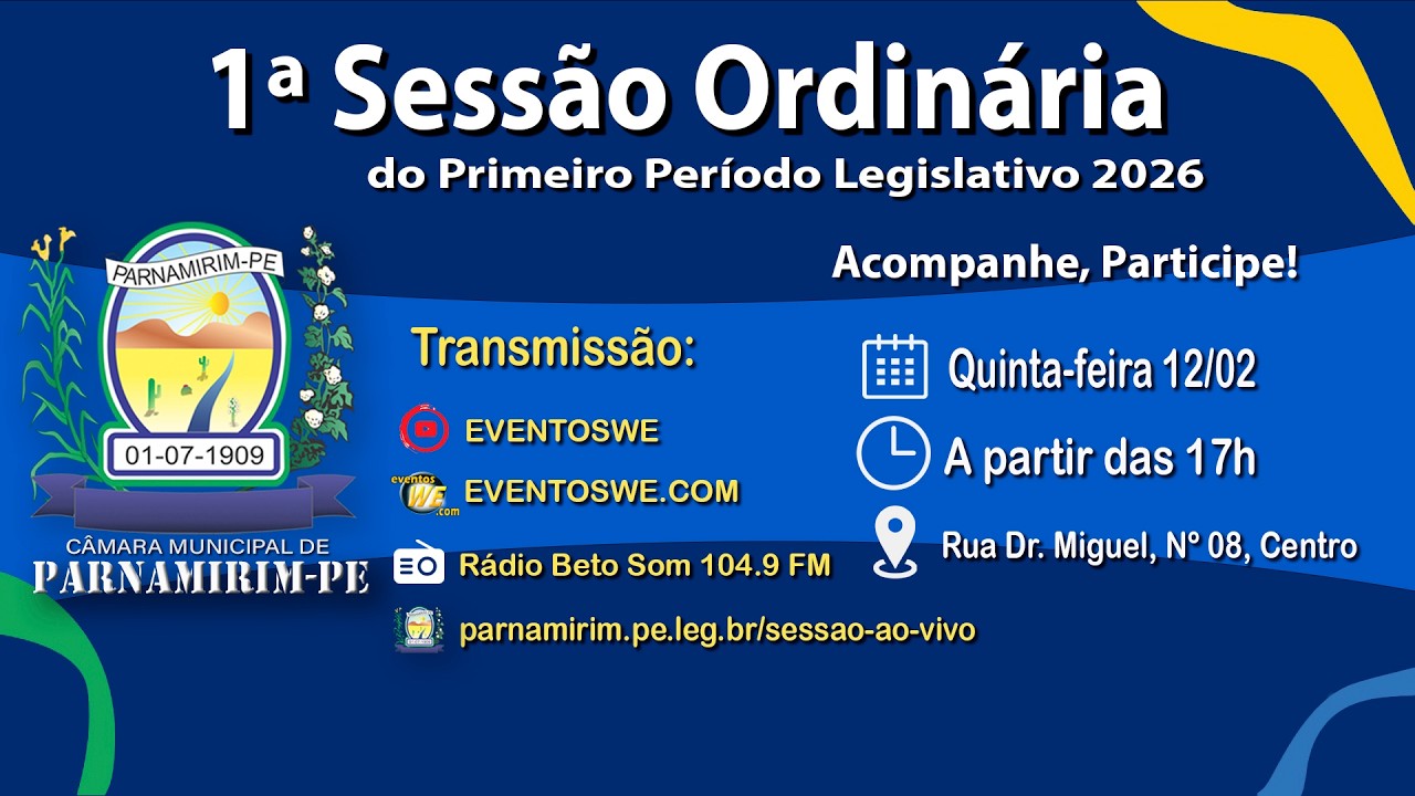 Professor Soélio: 1ª Sessão Ordinária do 1º Período Legislativo da Câmara Municipal de Vereadores