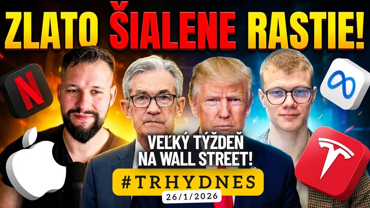 Wall Street v pozore - Šialený rast zlata, ďalšie clá a Shutdown v USA! #TRHYDNES