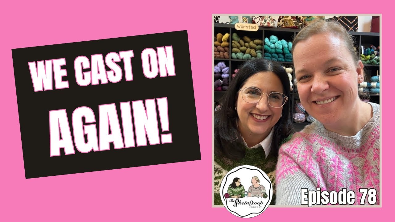 New Yarn, New Cast On & All the WIPs 🧶✨ / Skein Scoop Podcast / Ep. 78