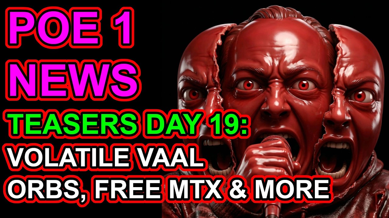 POE 1 - Mirage News Day 19 - Volatile Vaal Orbs - Free MTX Promos & More - Path of Exile Mirage