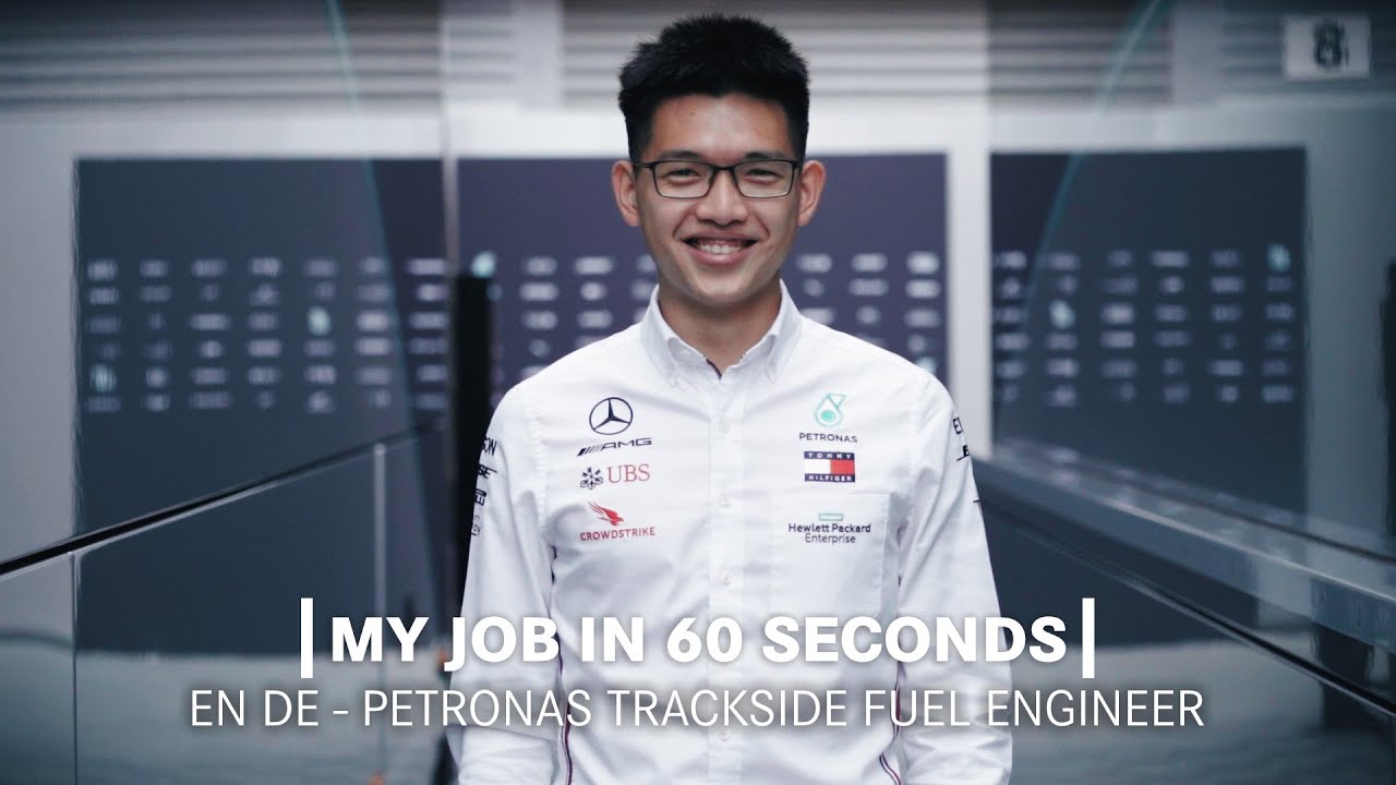 My Job in 60 Seconds | PETRONAS Trackside Fluid Engineer