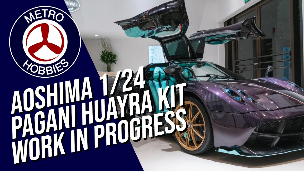 Aoshima 1/24 Pagani Huayra Hypercar Build In Progress | Model Kit WIP