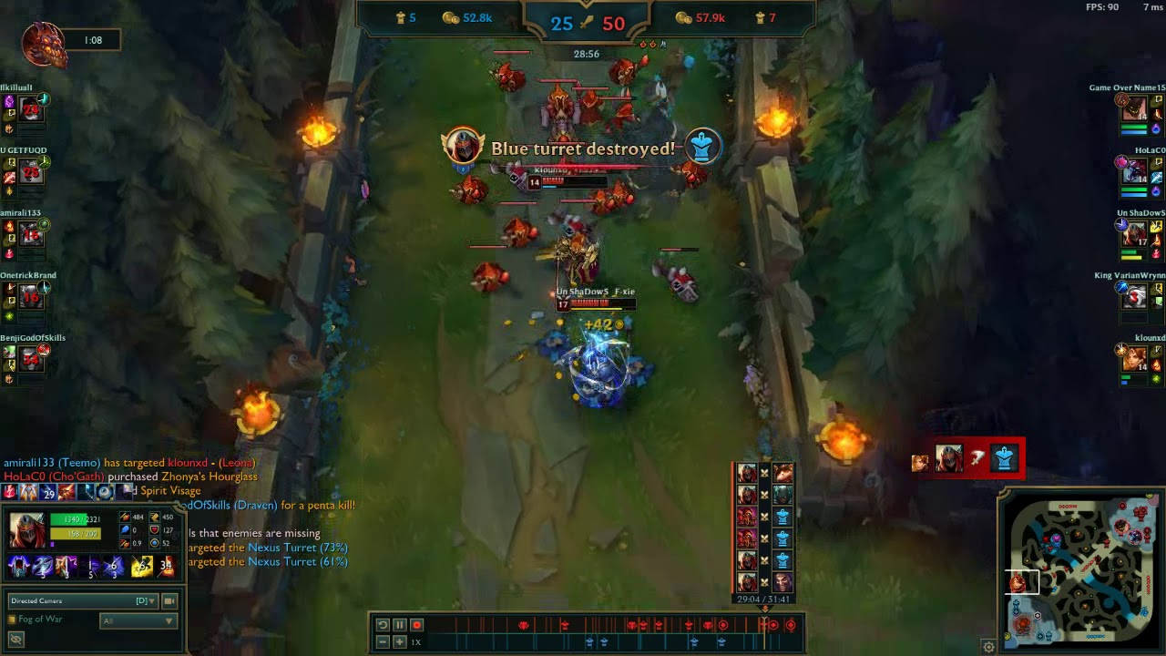 zed penta kills