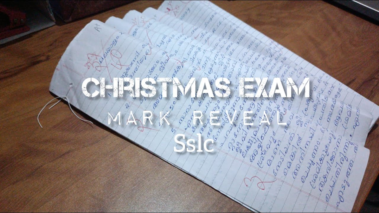 Christmas exam marks  reveal | Sslc 👀