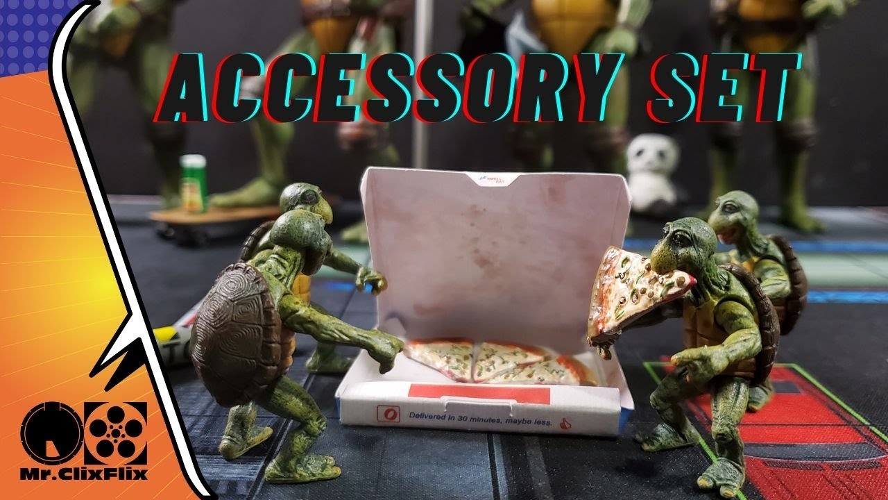 NECA TMNT Accessory Set Unboxing