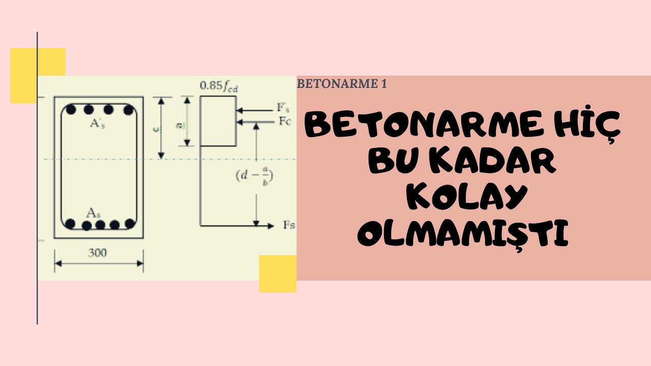 Betonarme 1 (Çift Donatılı Dikdörtgen Kesitli Kirişler)