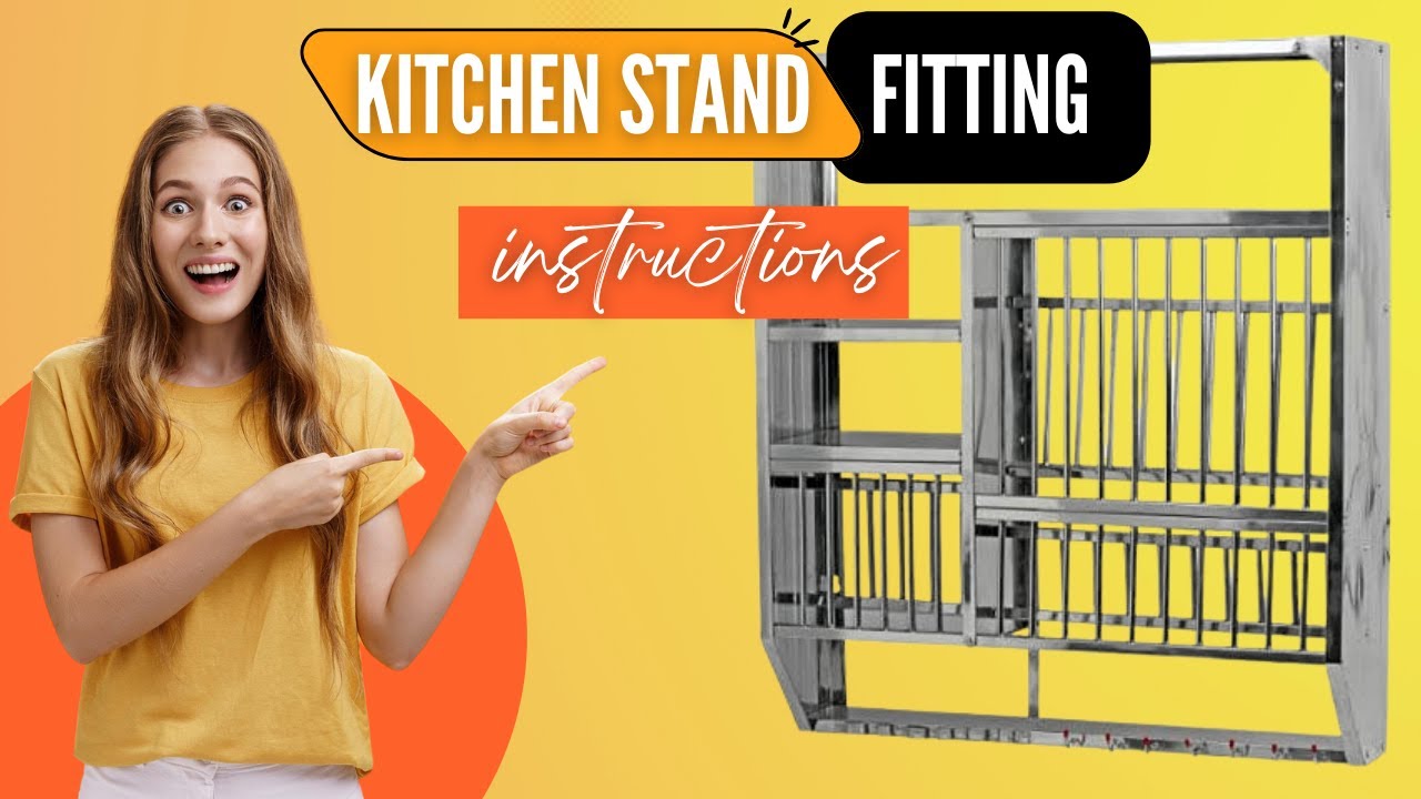 Kitchen Stand fitting Instructions | A-One Wall Mounted Dish Rack | Utensil Kitchen Rack