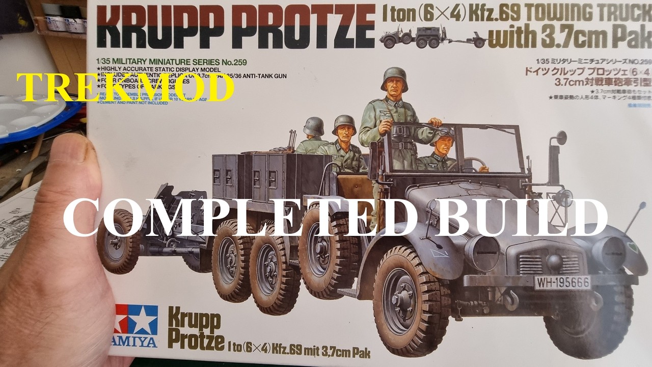 Krupp Protze Kfz.69 с 3,7-см пусковой установкой – завершенная сборка