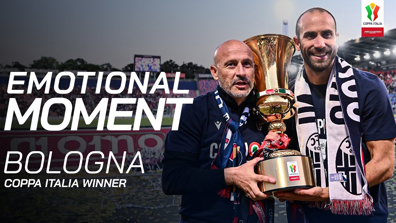 Bologna Celebrate Coppa Italia Glory at the Dall’Ara | Emotional Moment | Coppa Italia 2024/25