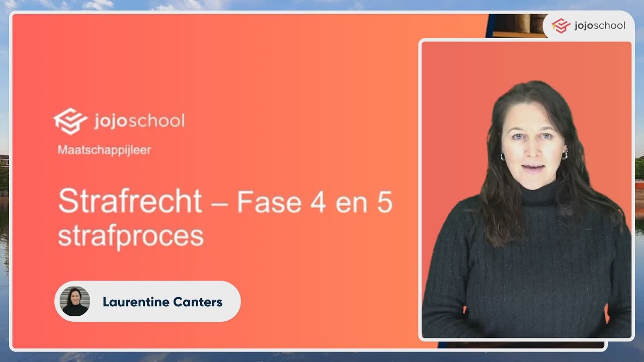 Strafrecht - Fase 4 en 5 strafproces - Maatschappijleer - HAVO & VWO