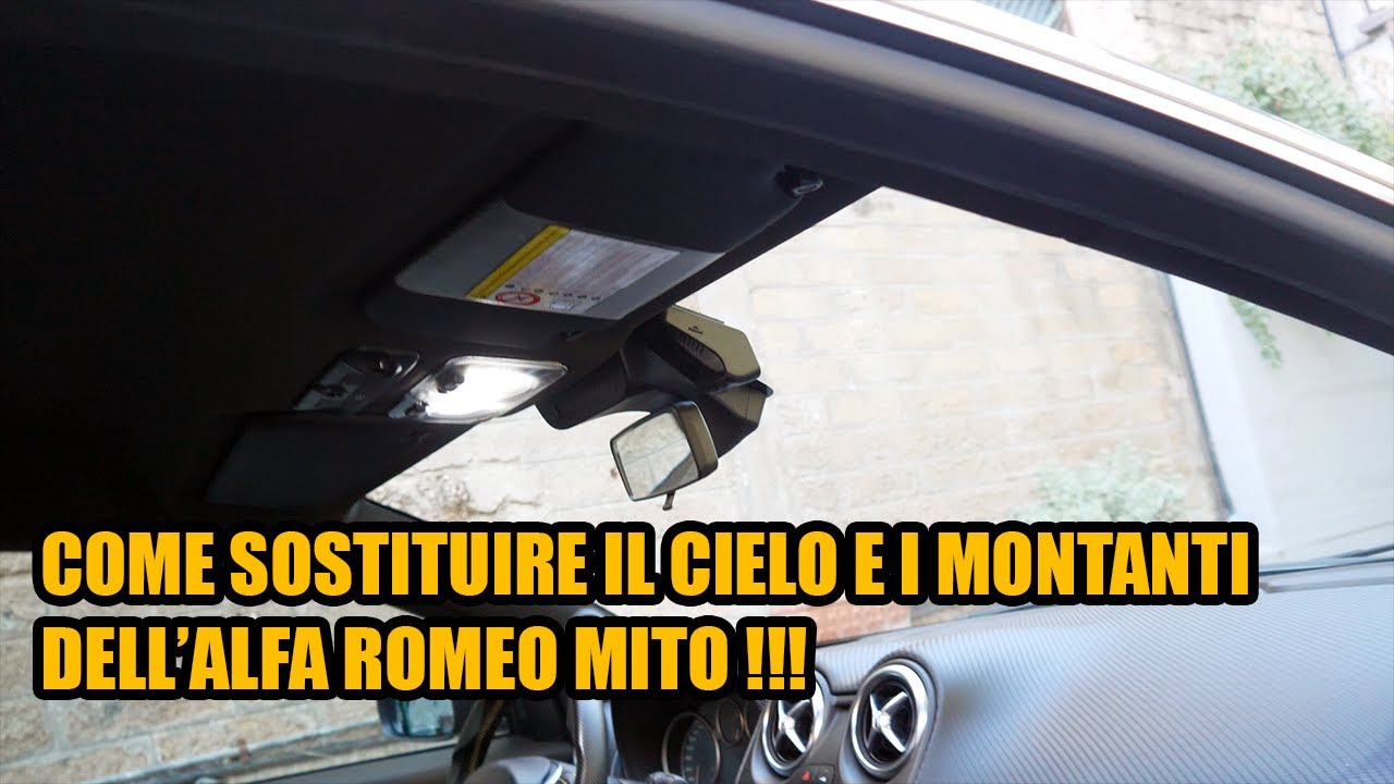 COME SOSTITUIRE IL CIELO E MONTANTI ALFA ROMEO MITO [How to disasseble sky of alfa romeo mito]